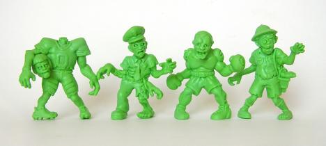 3 slug zombies series 3 figurines basehit jones jeet kune dead woody wrecke...